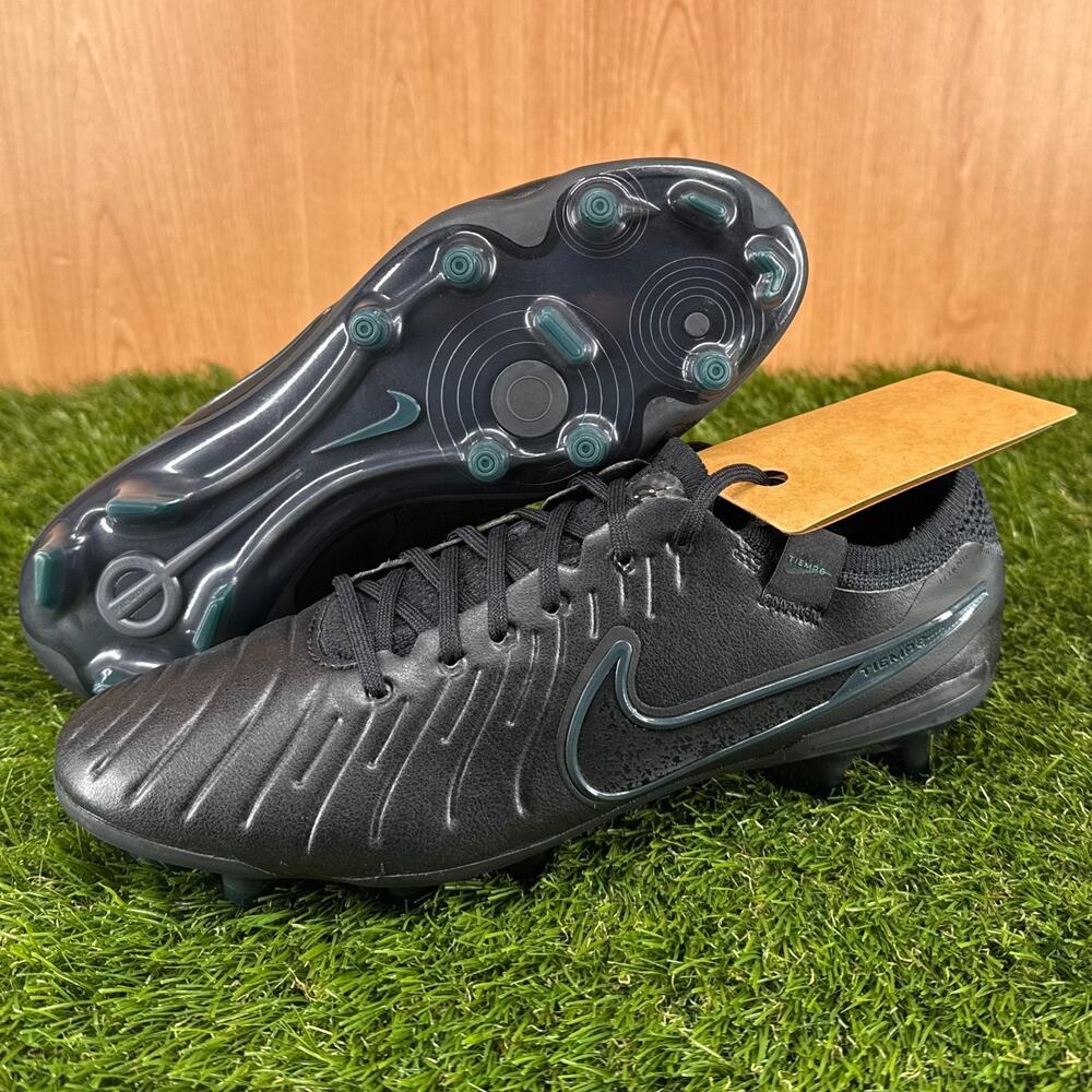 Nike Tiempo Legend 10 Elite FG Black Soccer Cleats DV4328-002 Men’s Size 8
